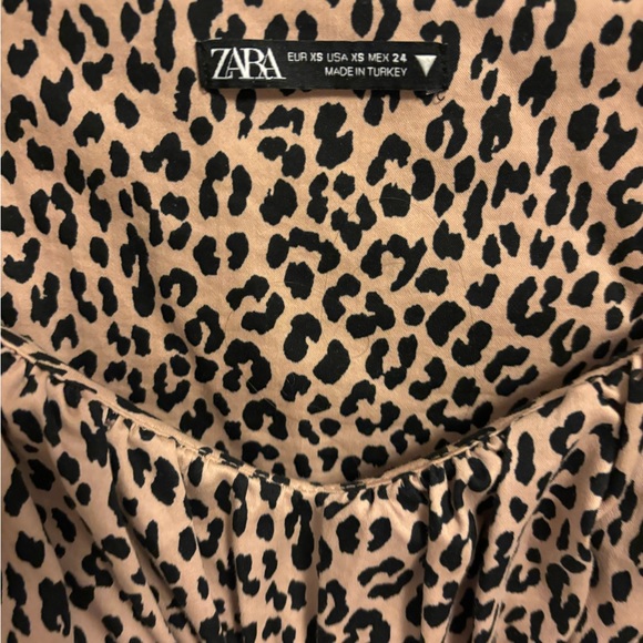 Zara Cheetah print XS blouse - Picture 4 of 6